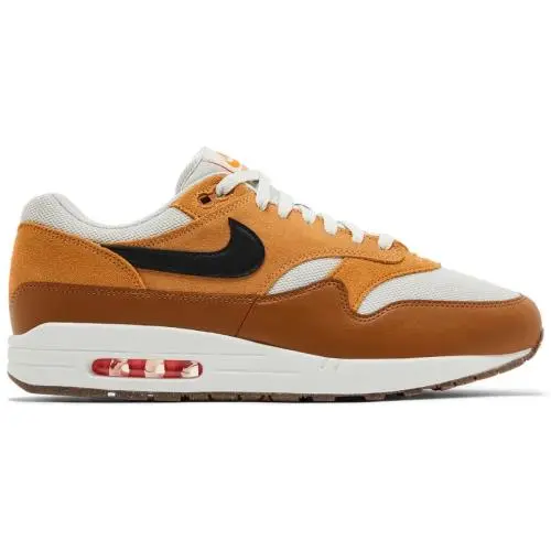 Nike Air Max 1 Ess Flax British Tan Sneakers Shoes FZ5808-004 Men`s 7
