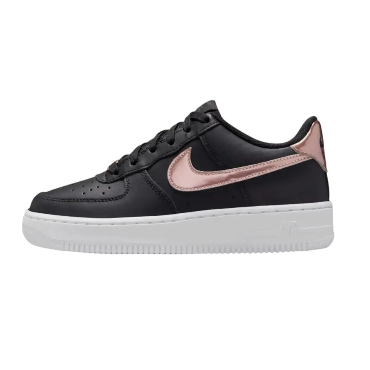 Grade School Nike Air Force 1 SE Black/mtlc Red Bronze-white HF5482 001 6Y