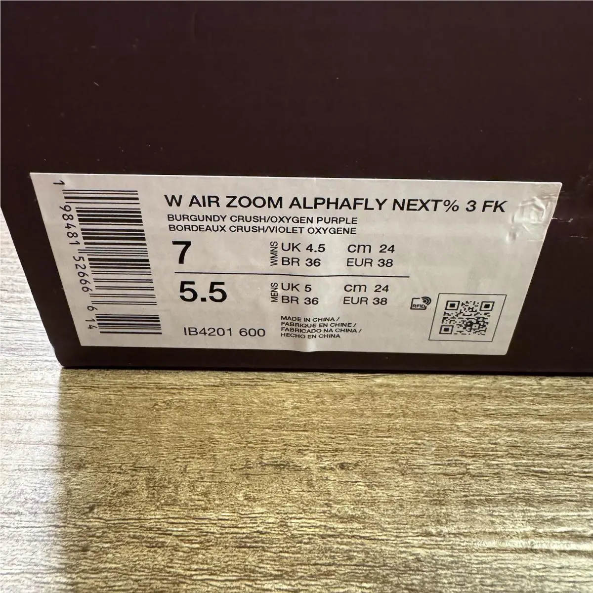 Nike shoes - Nike Air Zoom Alphafly - Air Zoom Alphafly - IB4201-600 - Purple 0