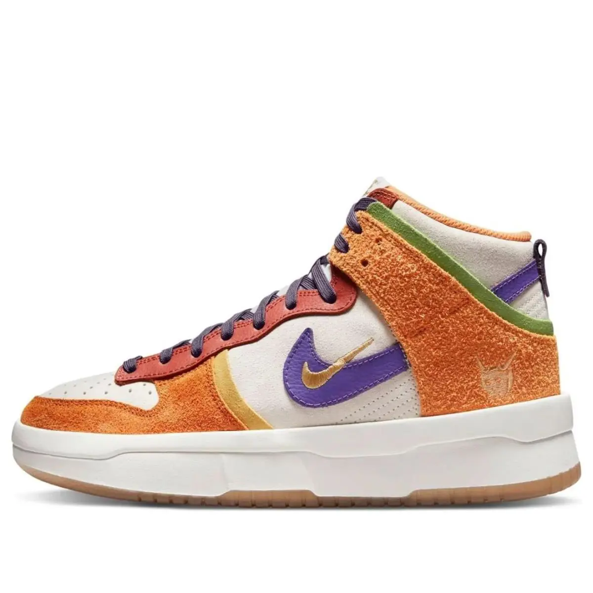 Nike Dunk High `setsubun` White/orange/purple DQ5012-133 Women`s Size 12 - Orange