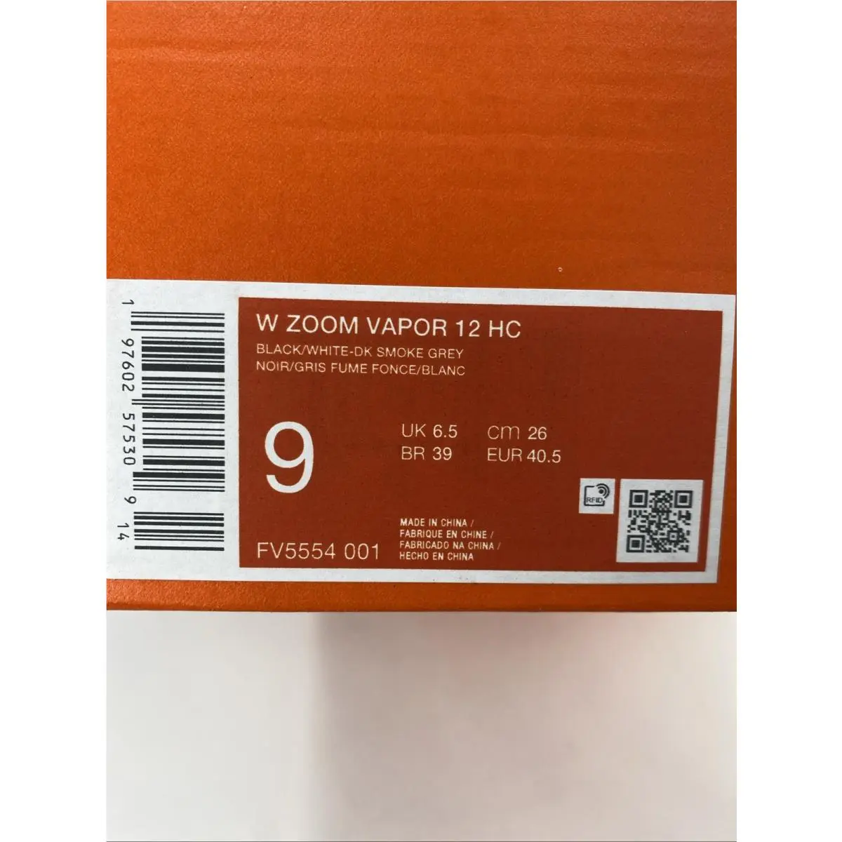Nike shoes - Nike Zoom Vapor - Zoom Vapor - FV5554 001 - Black/White-DK Smoke Grey (UPC: 197602575309) 8