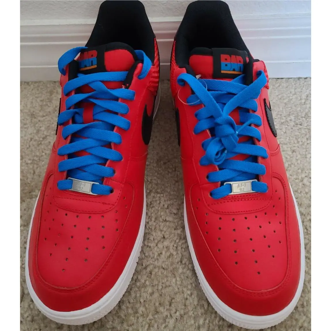 Nike shoes - Air Force 1 - Air Force - 488298-604 - Red Black 0