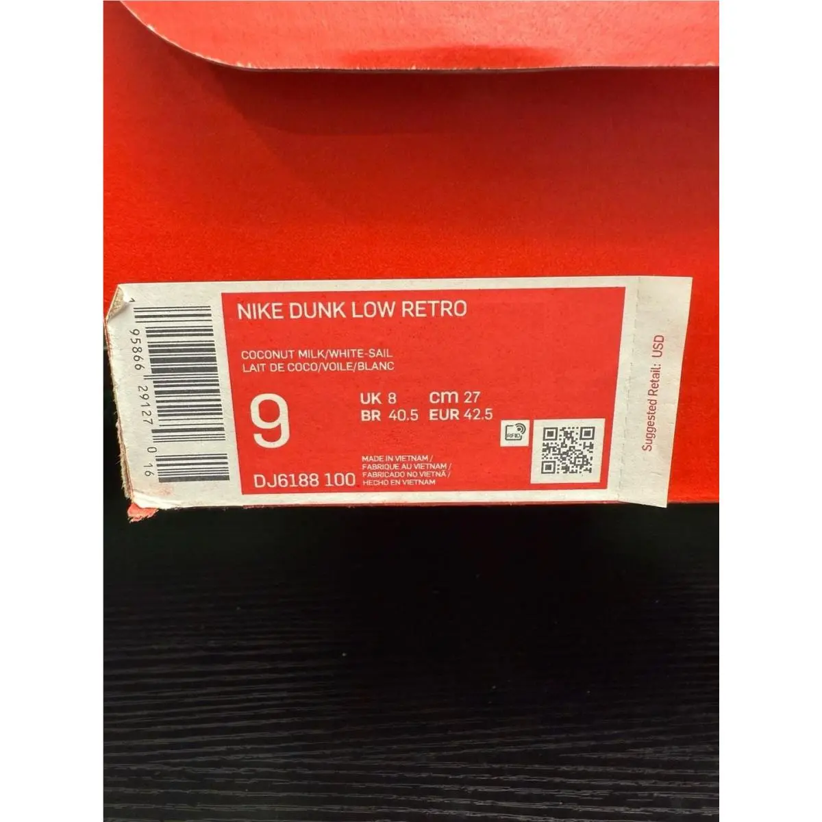 Nike shoes - Nike Dunk Low Retro - Dunk Low Retro - DJ6188-100 - Ivory 4