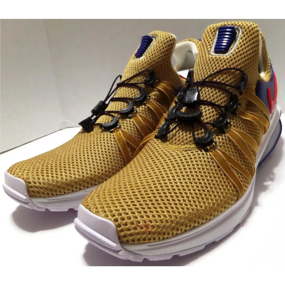 Nike shoes - Nike Shox Gravity - Shox Gravity - AR1999700 - Metallic Gold/Speed Red/White/Gym Blue 5