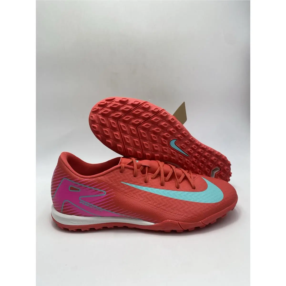 Nike Zoom Vapor 16 Academy TF Ember Glow Aurora Green FQ8449 800 Men`s Sz 11