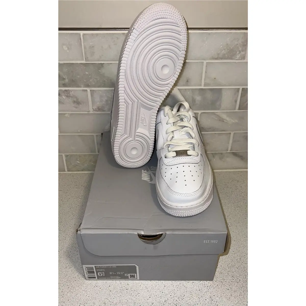 Nike Air Force 1 GS Sneakers Kids Shoes US 6.5 Y Triple White DH2920111