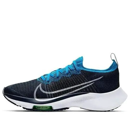Nike Air Zoom Tempo FK Flyknit Blue/white CJ2102-400 Youth Size 5y - Blue