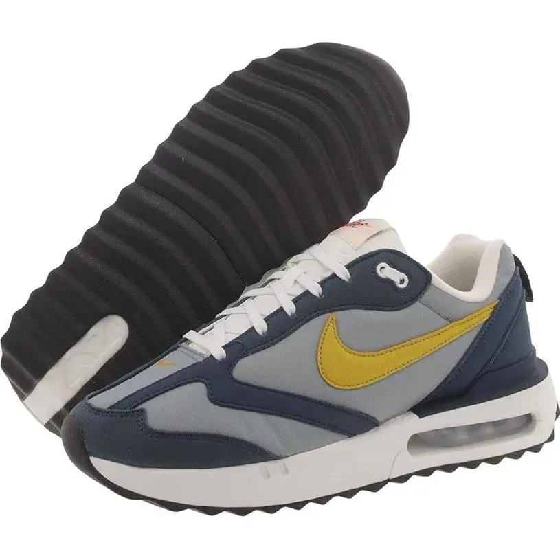 Nike Air Max Dawn Particle Grey Dark Citron 2021 DJ3624-003 Navy Mens 8 - Gray