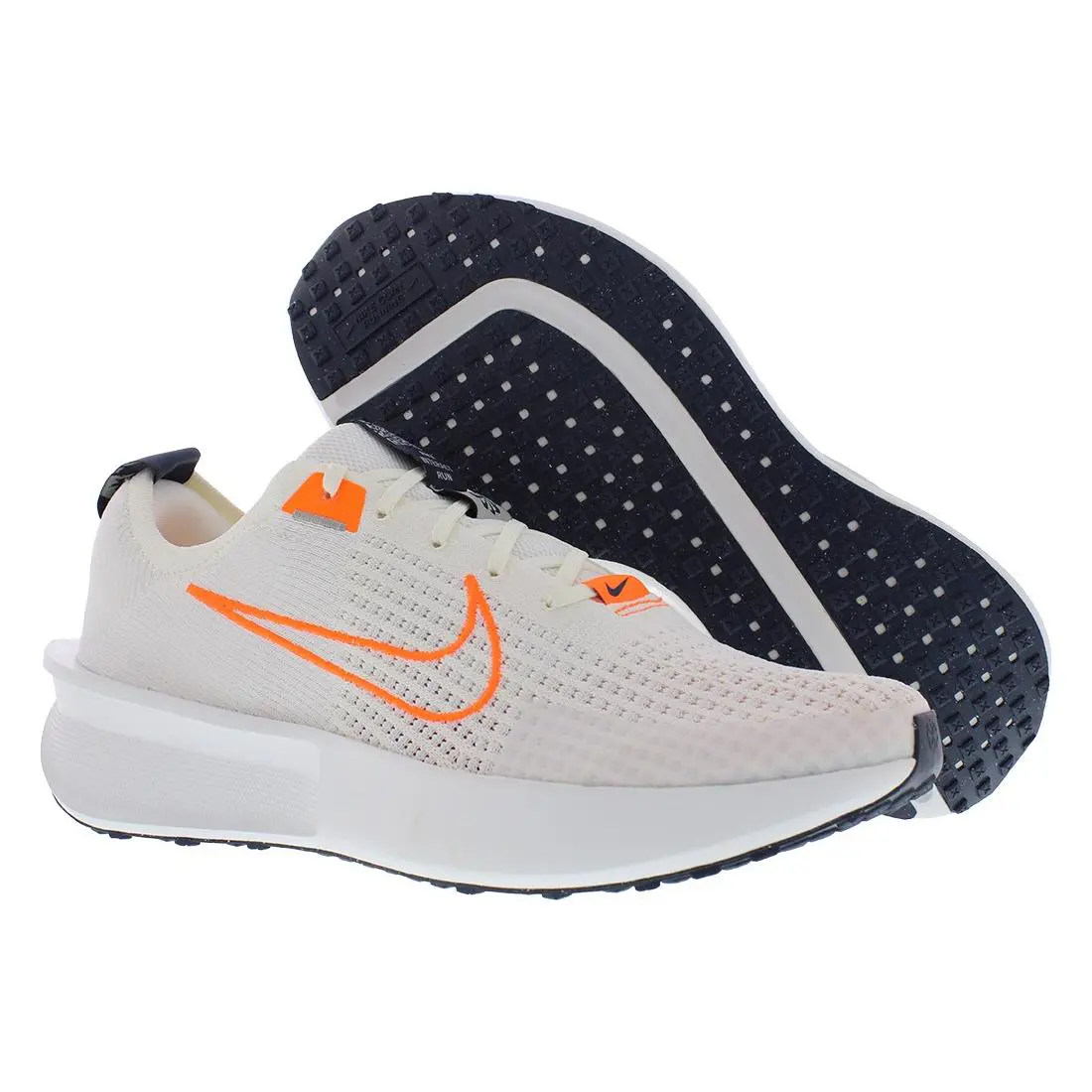 Nike Interact Run Unisex Shoes Size 12 Color: Sail/total Orange