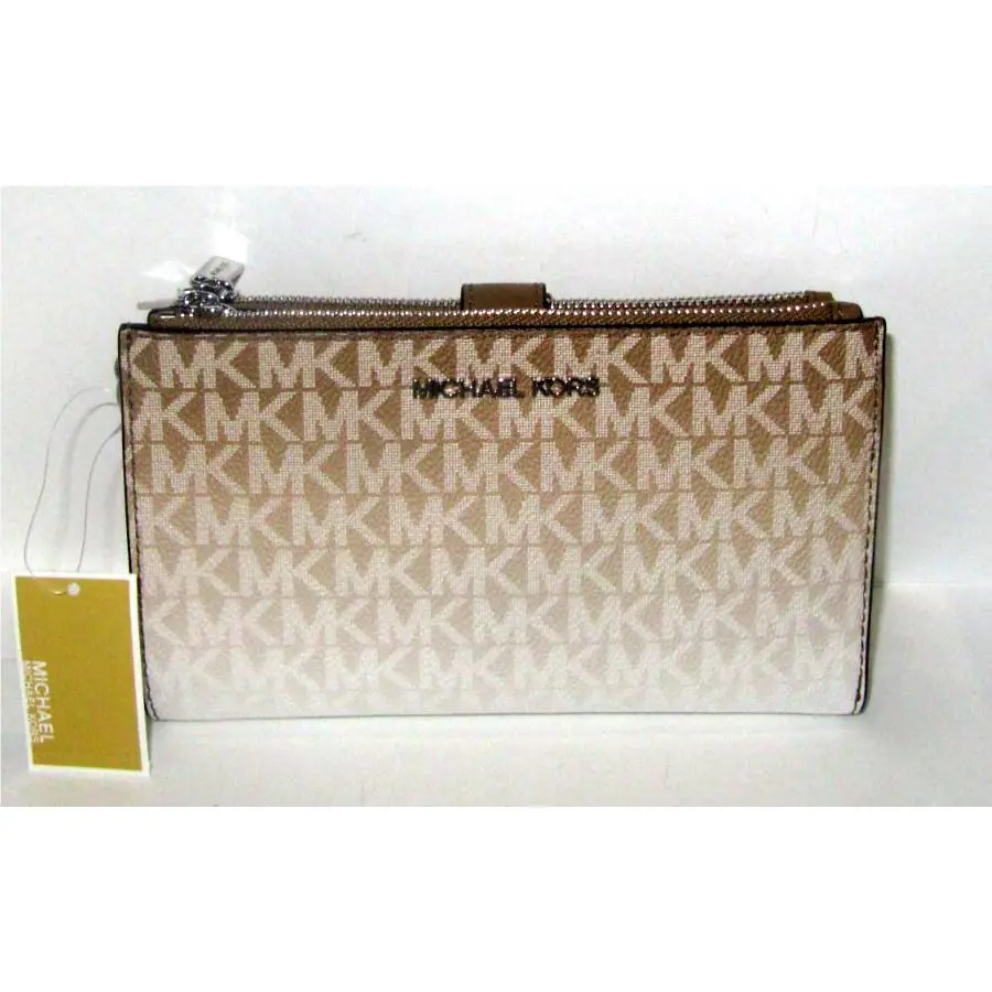 Michael Kors Jet Set Double Zip Wristlet Wallet Husk Ombre Logo Phone
