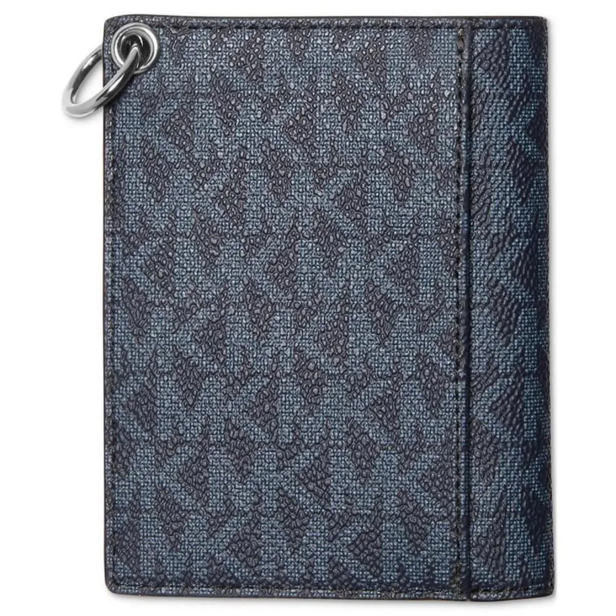 Michael Kors Men`s Zip Billfold Logo Wallet Chain Admiral Blue