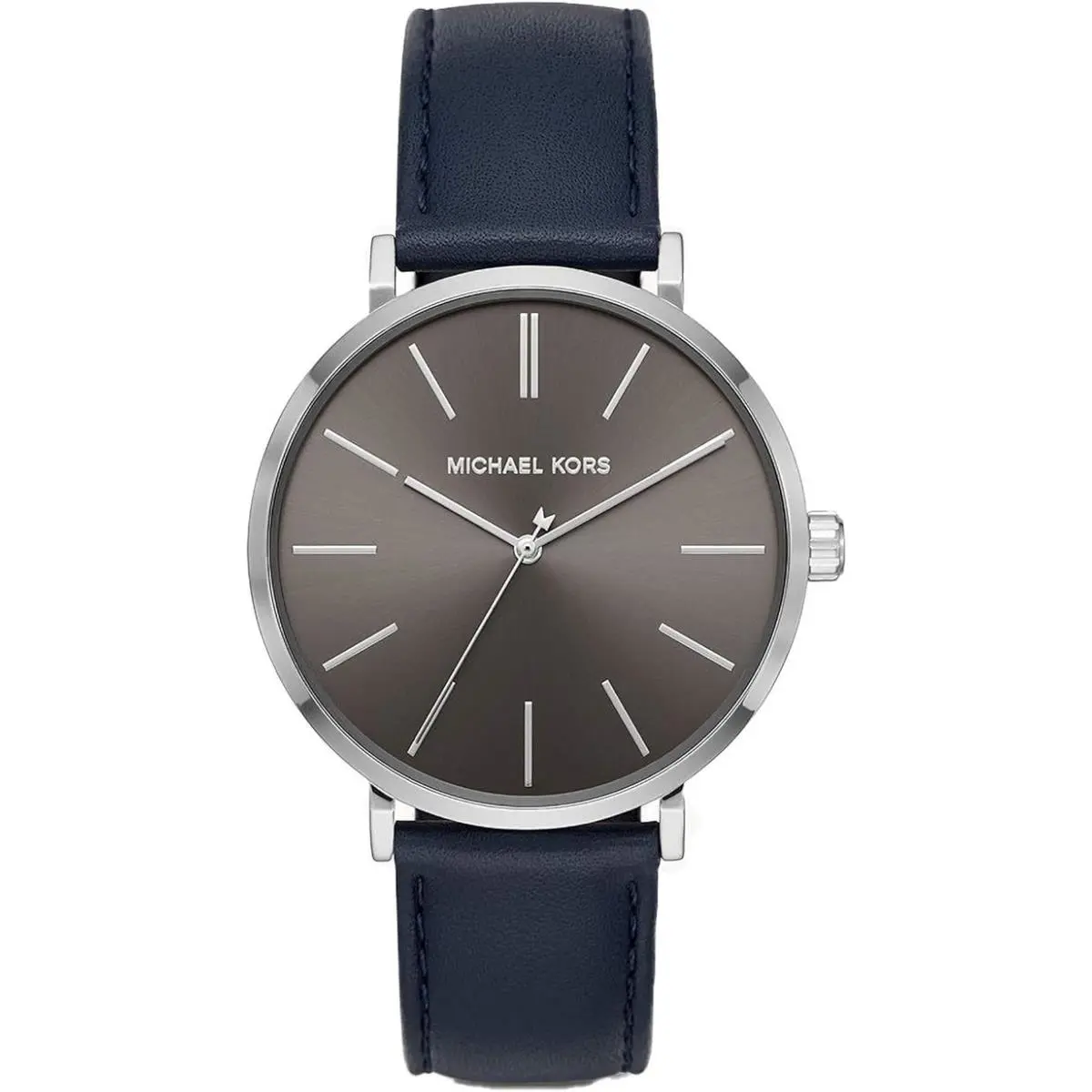 Michael Kors Men`s Auden Navy Leather Watch - MK7148