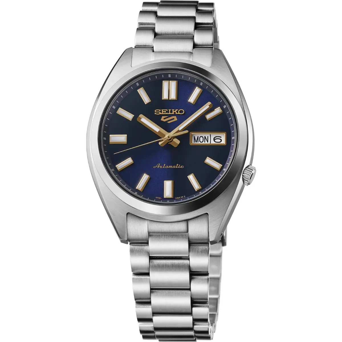 Seiko 5 Sports Stainless Steel Automatic Blue Dial Men`s Watch SRPL55