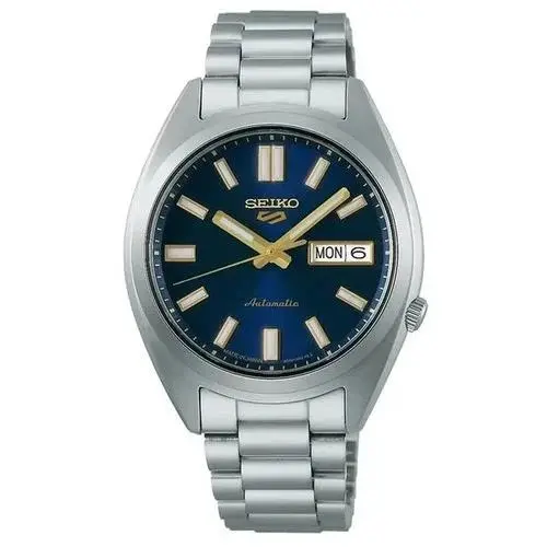 5 Sport SRPL55 37.5 mm Stainless Steel Blue Dial Automatic Men`s Watch by Seiko