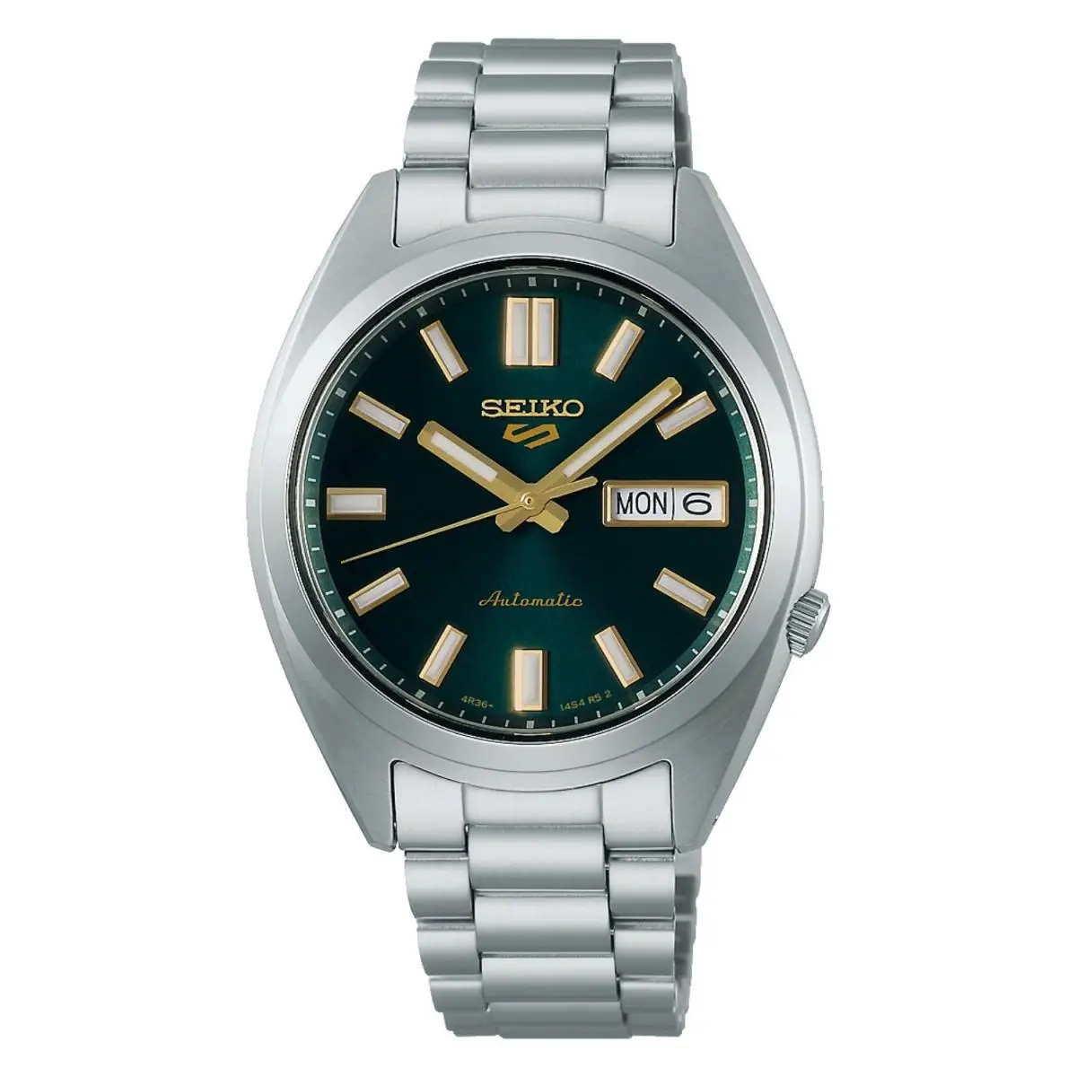 Seiko Men`s Sports Green Dial Watch - SRPL57 - Dial: Green, Band: Silver