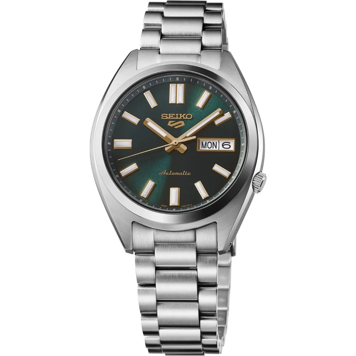 Seiko 5 Sports Stainless Steel Automatic Green Dial Men`s Watch SRPL57