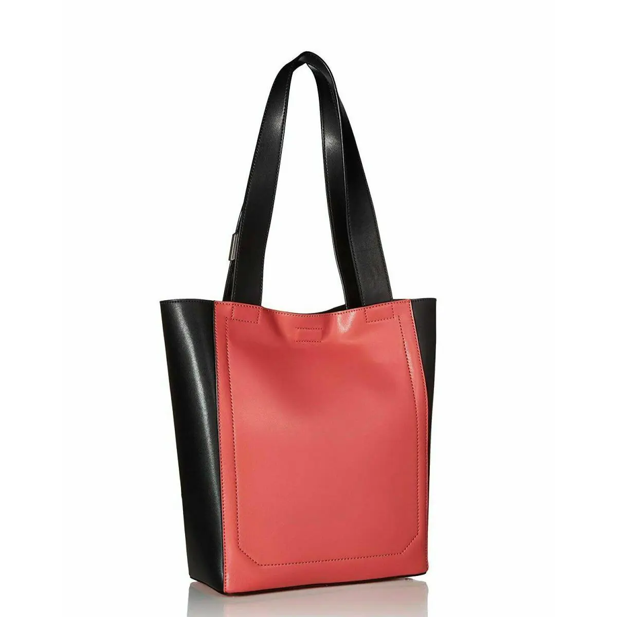 Calvin Klein H8GBD8NQ Karsyn Nappa Leather Belted Red and Black