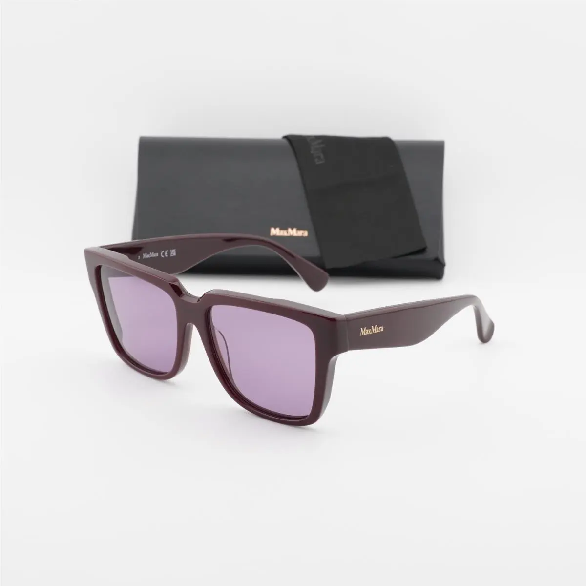 Max Mara MM0078 69Y Shiny Bordeaux/violet 57-16-140 Sunglasses