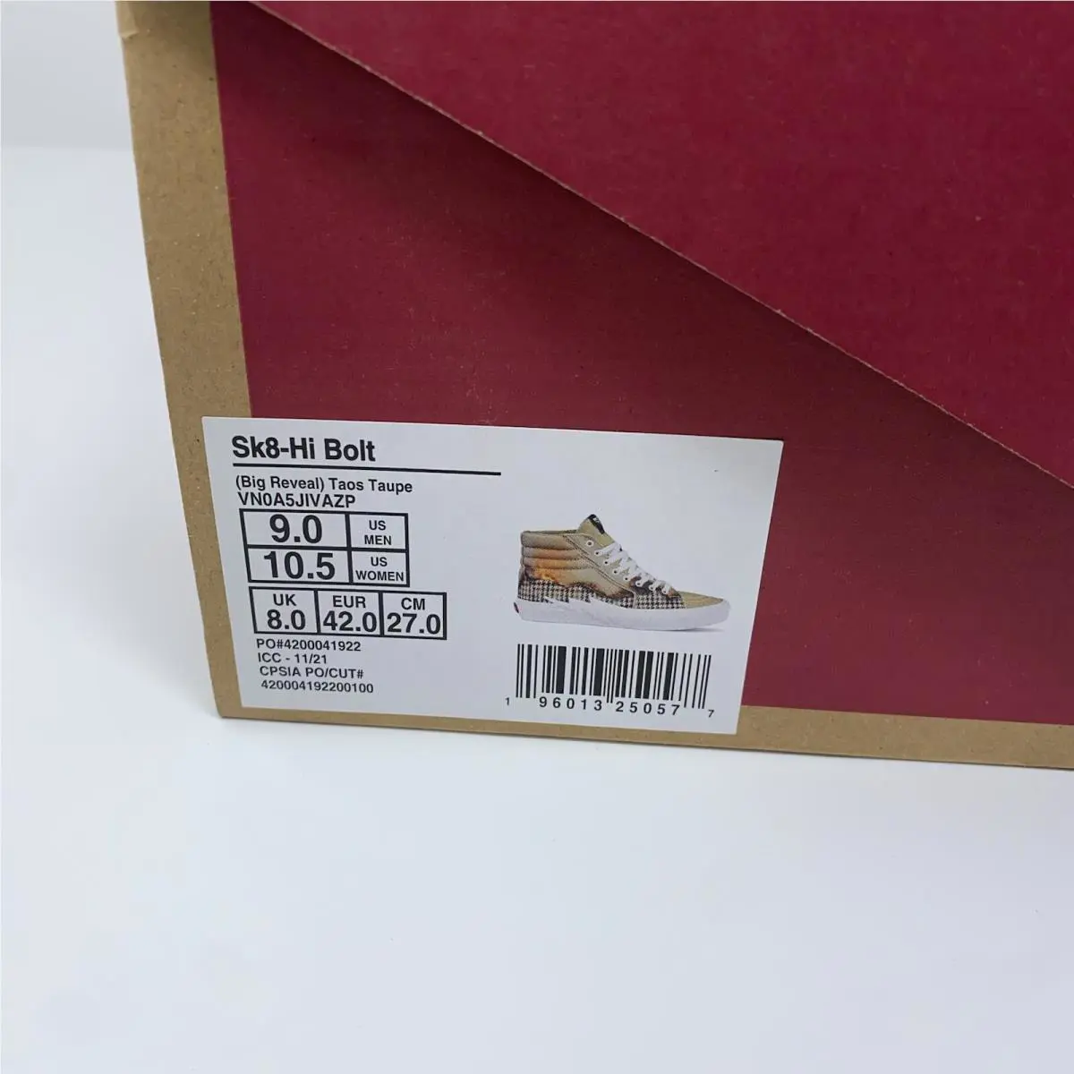 Vans shoes - VANS Sk8-Hi - 721454 - Taos Taupe 24