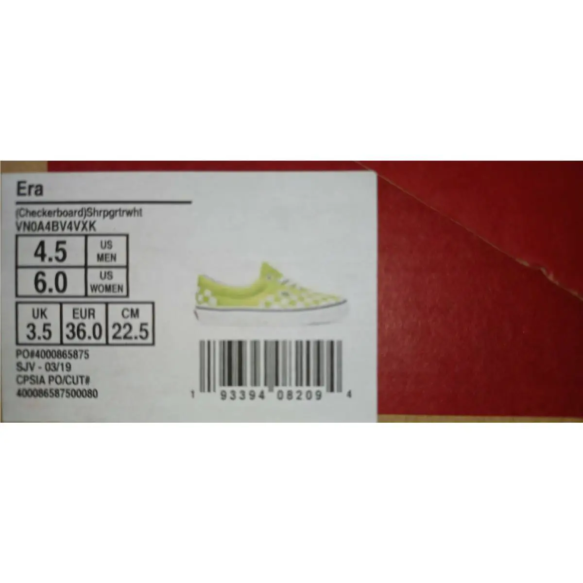 Vans shoes - Vans Era - Era - Green/White 0