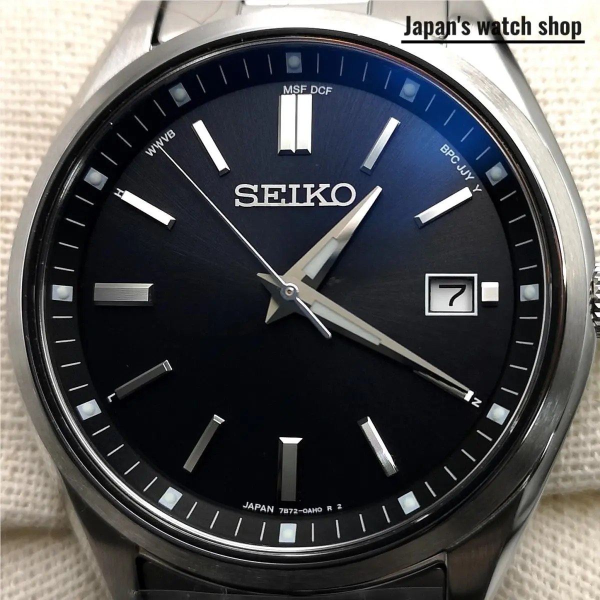 Seiko Selection SBTM323 Black Solar Atomic Radio Men`s Watch