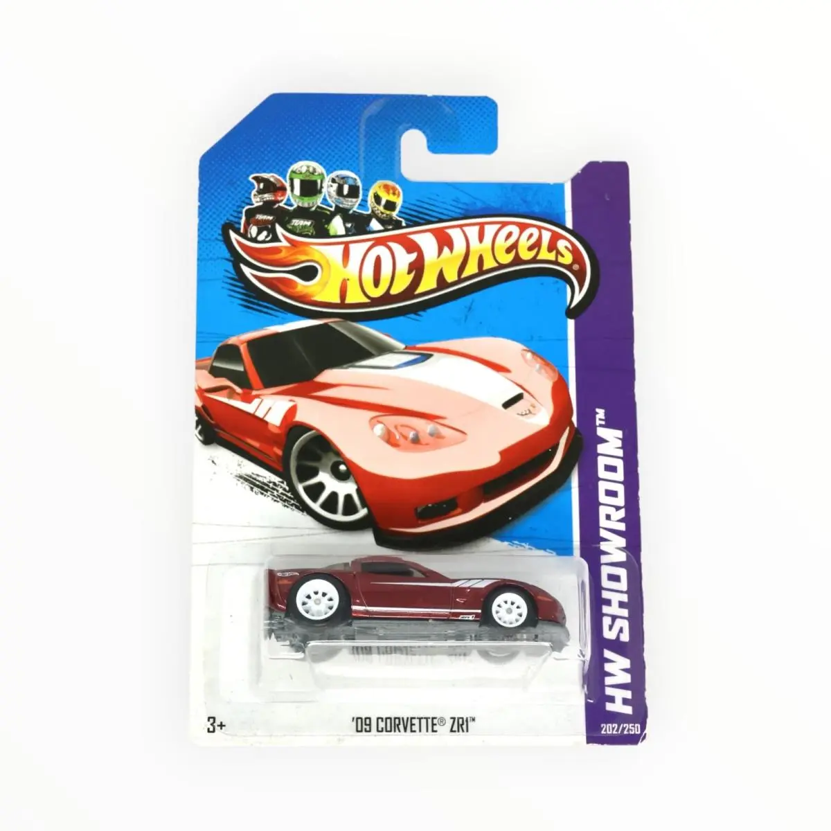 Hot Wheels `09 Corvette ZR1 202/250 - Super Treasure Hunt - 2013 A