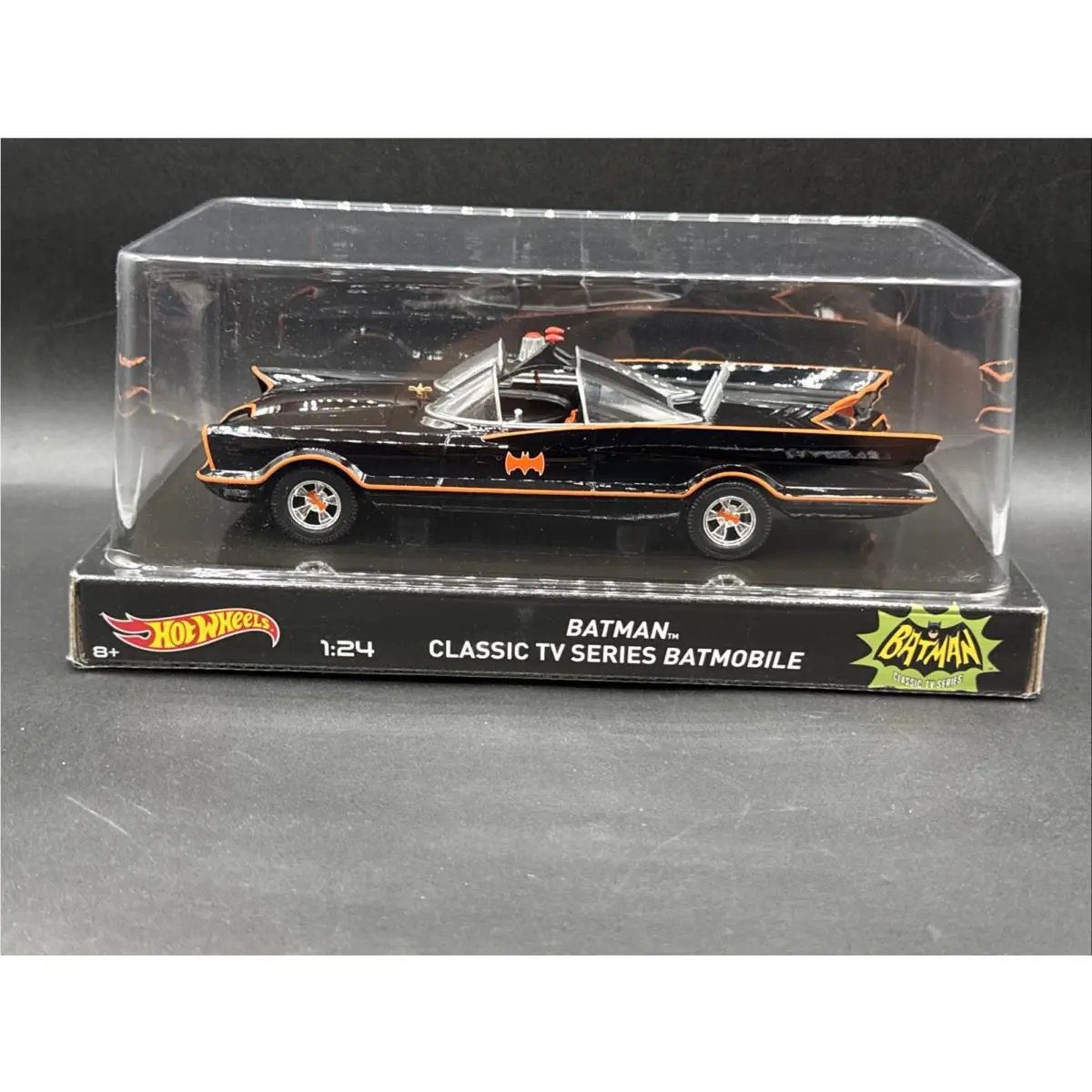 2014 Hot Wheels Mattel Batman Classic TV Series Batmobile 1:24 Scale Vey Nice