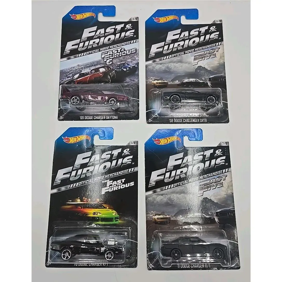 4 2013 Hot Wheels Fast and Furious. `69 Charger `70 Charger `11 Charger Etc