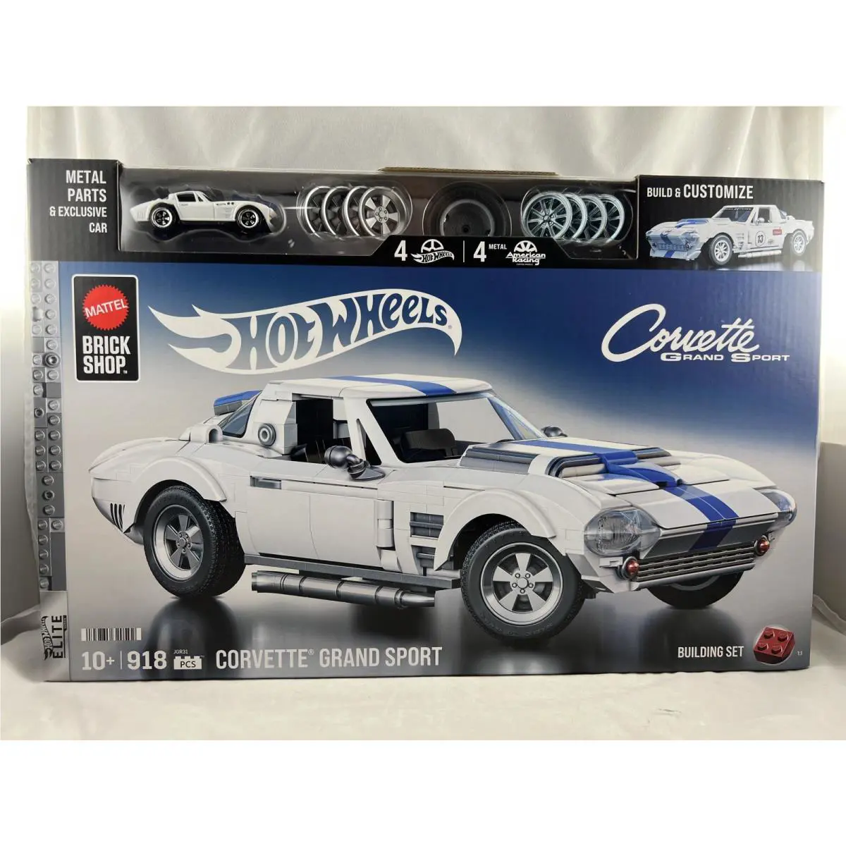 Hot Wheels Brick Shop Corvette Grand Sport Building Set