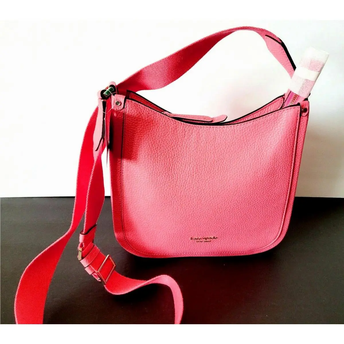 Kate Spade Roulette Leather Medium Messenger Crossbody Peach Melba New