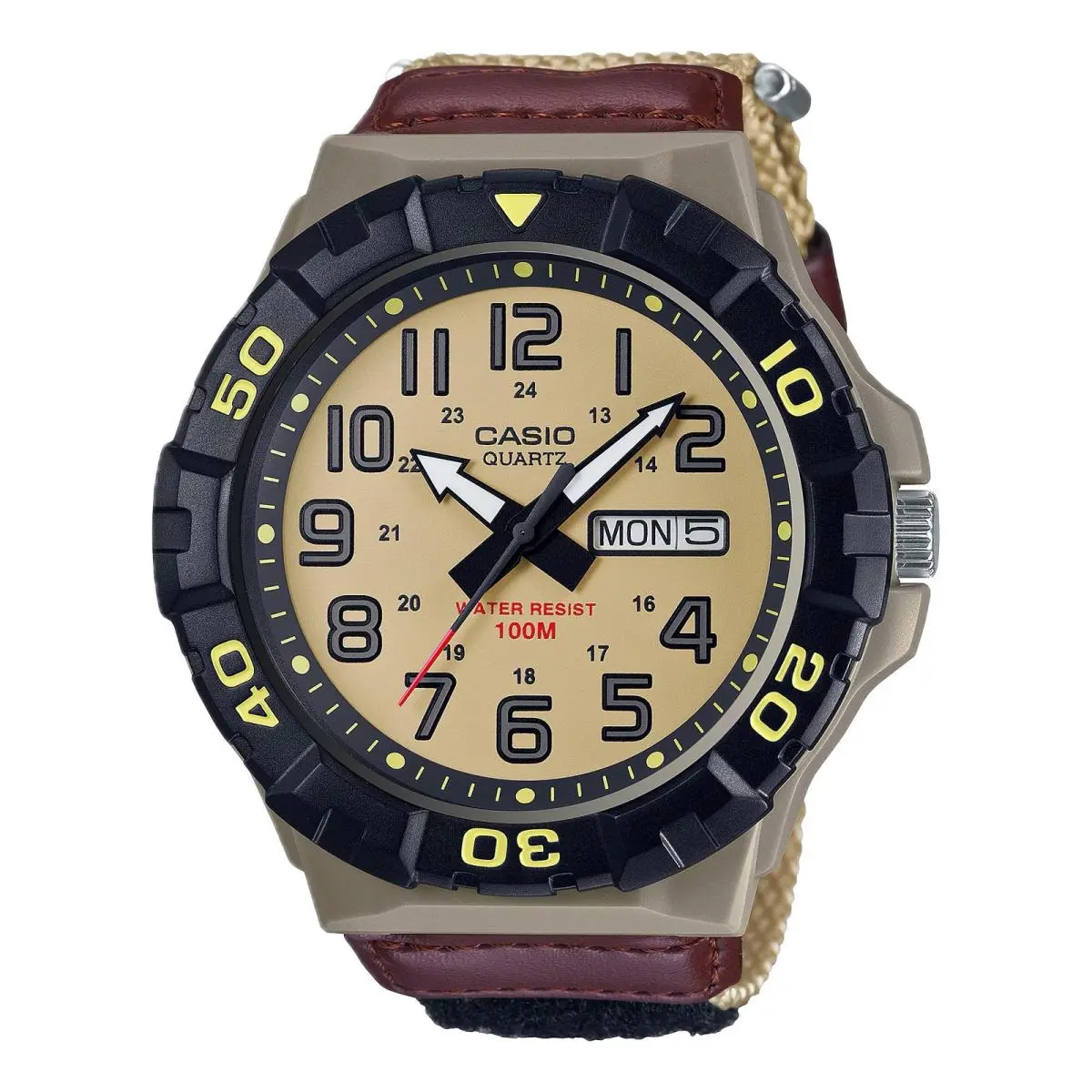 Casio Men`s Oversized Sport Watch with Brown Dial - MRW-210HB-5BV