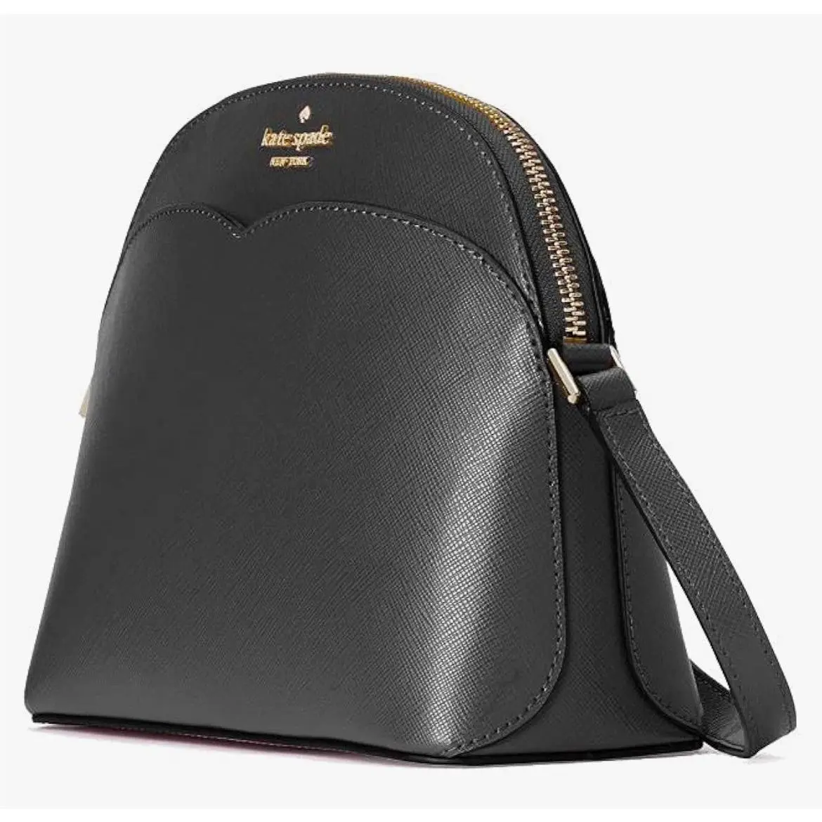 Kate Spade New York WKRU7085 Saffiano Leather Dome Crossbody Bag For Women