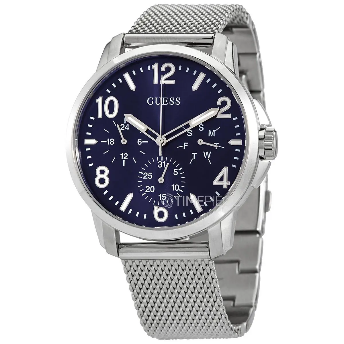 Guess F2237 U1040G1 Men`s Blue/silver Chronograph Quartz Watch 43 mm