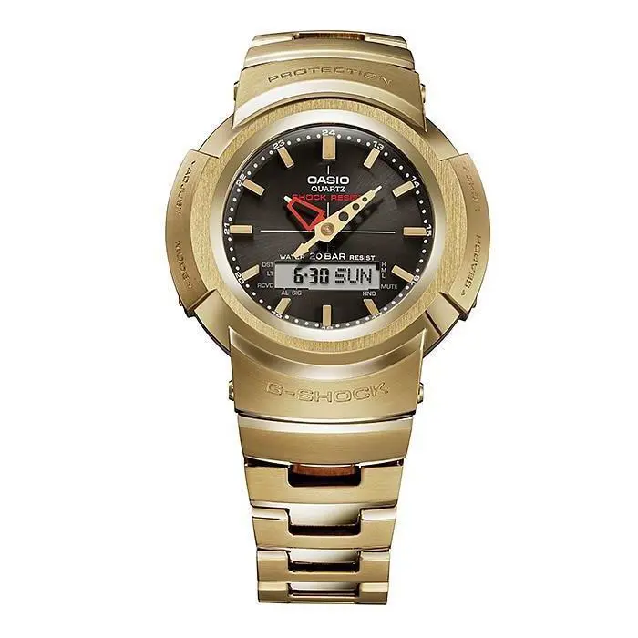 Casio G-shock Analog Digital Black Dial Men`s Stainless Watch AWM-500GD-9ADR