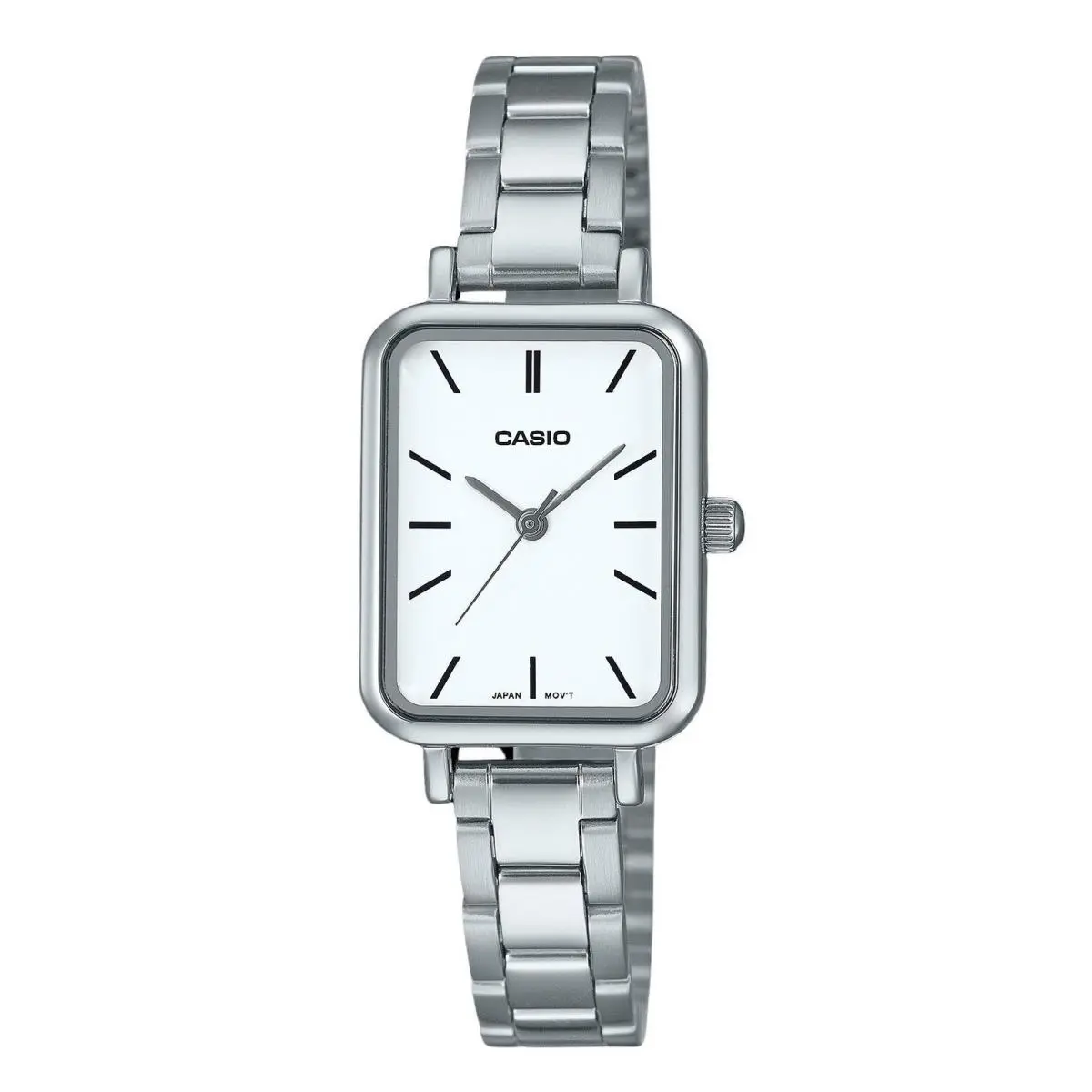 Casio Analog Stainless Steel White Dial Quartz LTP-V009D-7E WR Ladies Watch