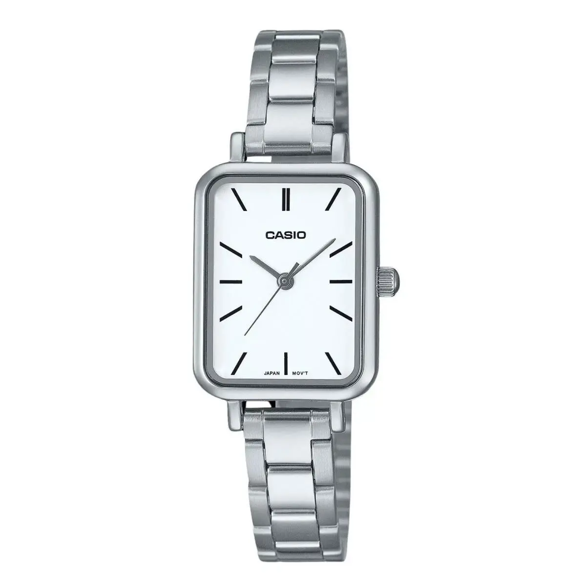 Casio Analog Stainless Steel White Dial Quartz LTP-V009D-7E WR Ladies Watch