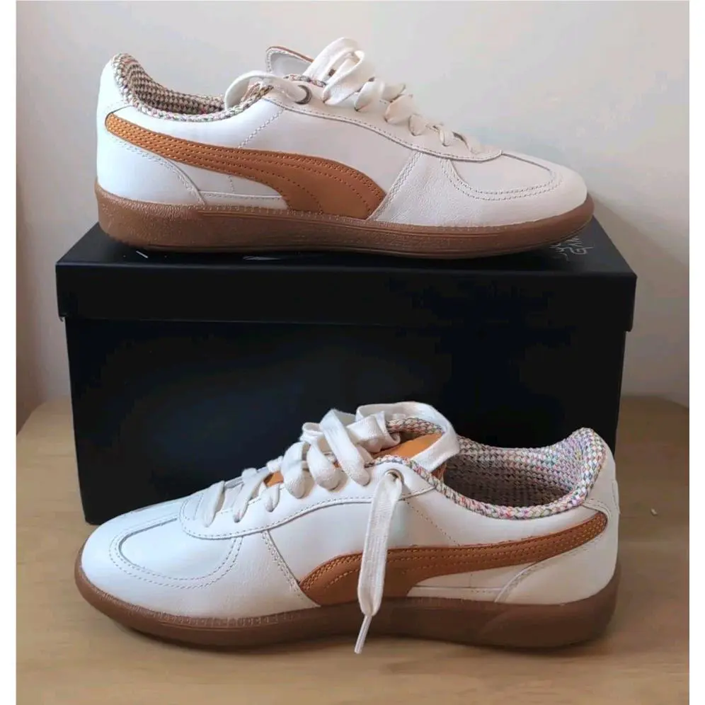 Puma shoes - PUMA x SQUID GAME Palermo - 401074-01 - Warm White/Pumpkin Pie 0