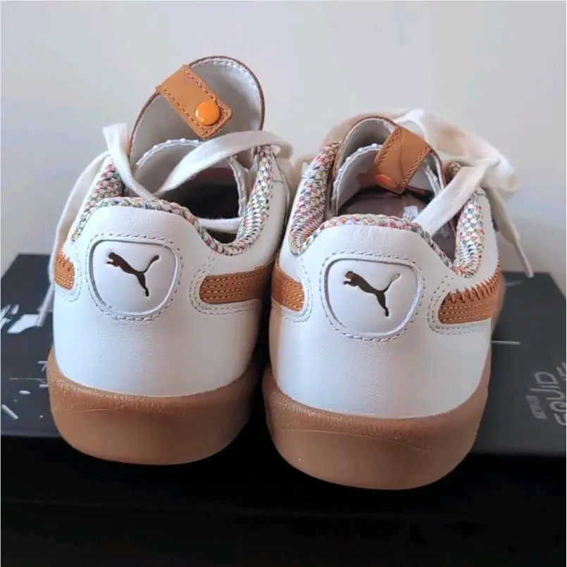 Puma shoes - PUMA x SQUID GAME Palermo - 401074-01 - Warm White/Pumpkin Pie 2