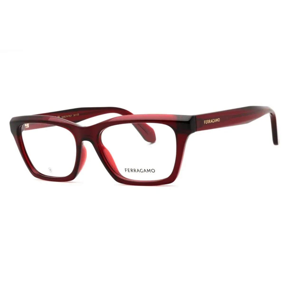 Salvatore Ferragamo SF2986 616 Transparent Red 53mm Eyeglasses