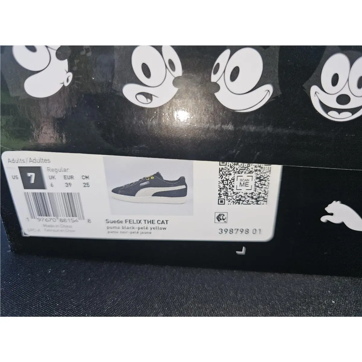 Puma shoes - PUMA Suede - Suede - 398798-01 - Black, Manufacturer: Black/Pelé Yellow (UPC: 197670881647) 8
