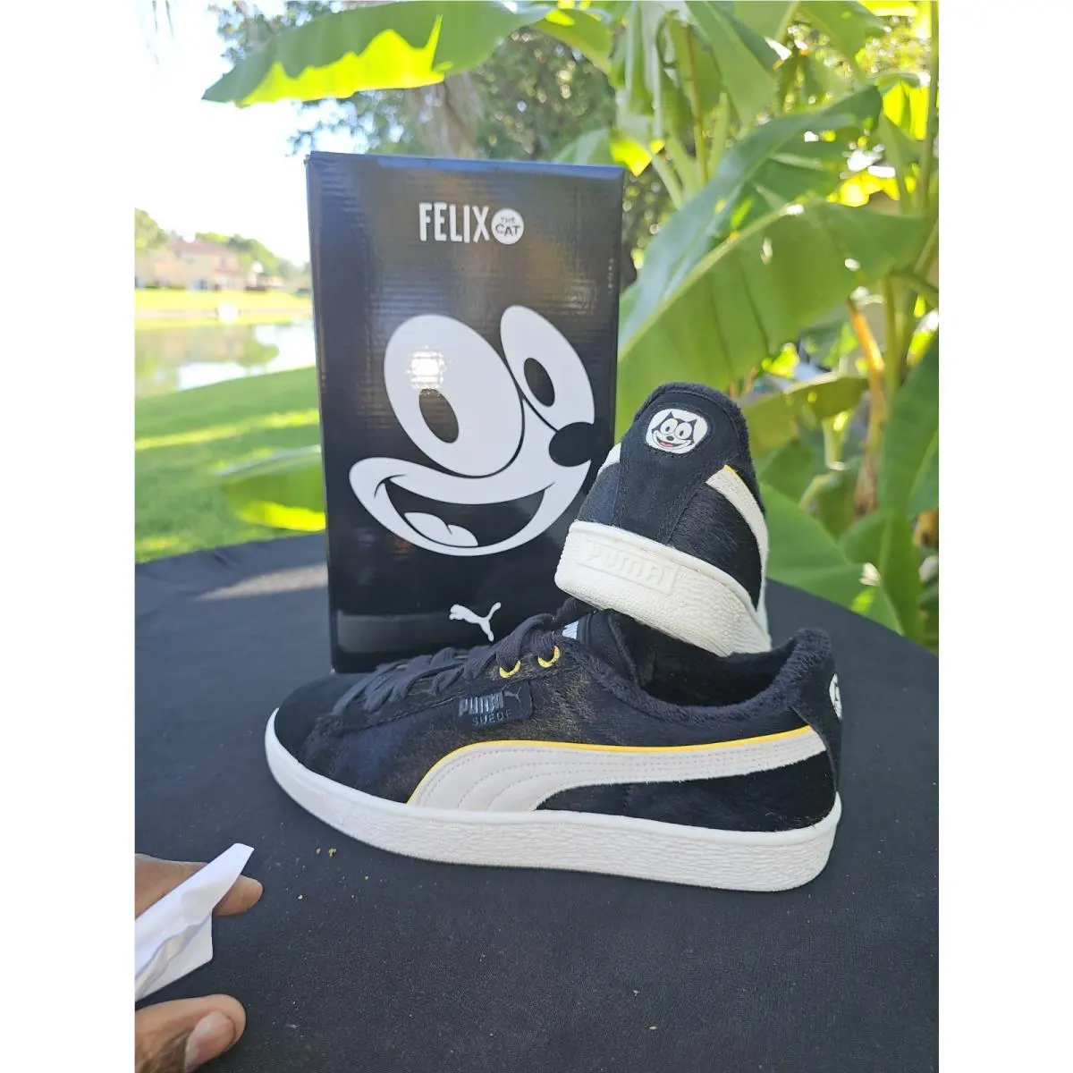 Puma shoes - PUMA Suede - Suede - 398798-01 - Black, Manufacturer: Black/Pelé Yellow (UPC: 197670881647) 1