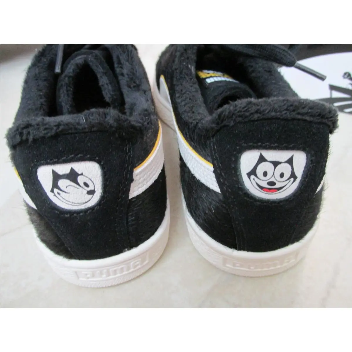Puma shoes - PUMA Suede - Suede - 398798-01 - Black, Manufacturer: Black/Pelé Yellow (UPC: 197670881586) 1