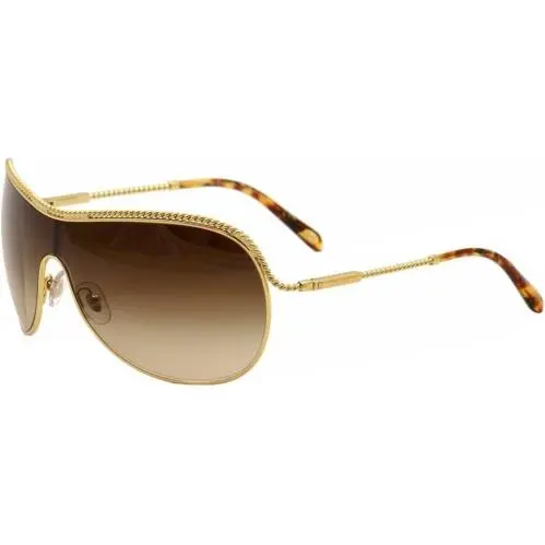 Tiffany Co Sunglasses TF3040B 60023B Gold / Dark Brown Gradient Lens