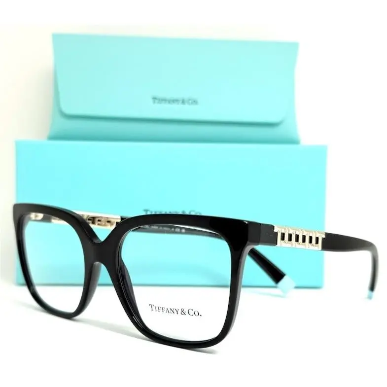 Tiffany CO TF 2227 8001 Black 52-17-140 with Case
