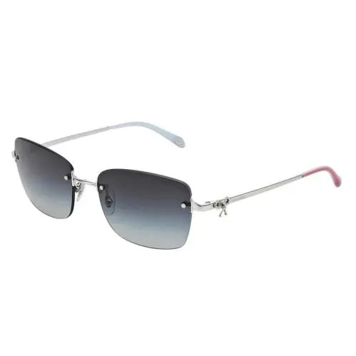 Tiffany Co Sunglasses TF3045 60013C 56mm Silver / Dark Grey Gradient Lens