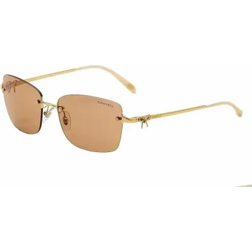 Tiffany Co Sunglasses TF3045 60023G 56mm Gold / Brown Lens