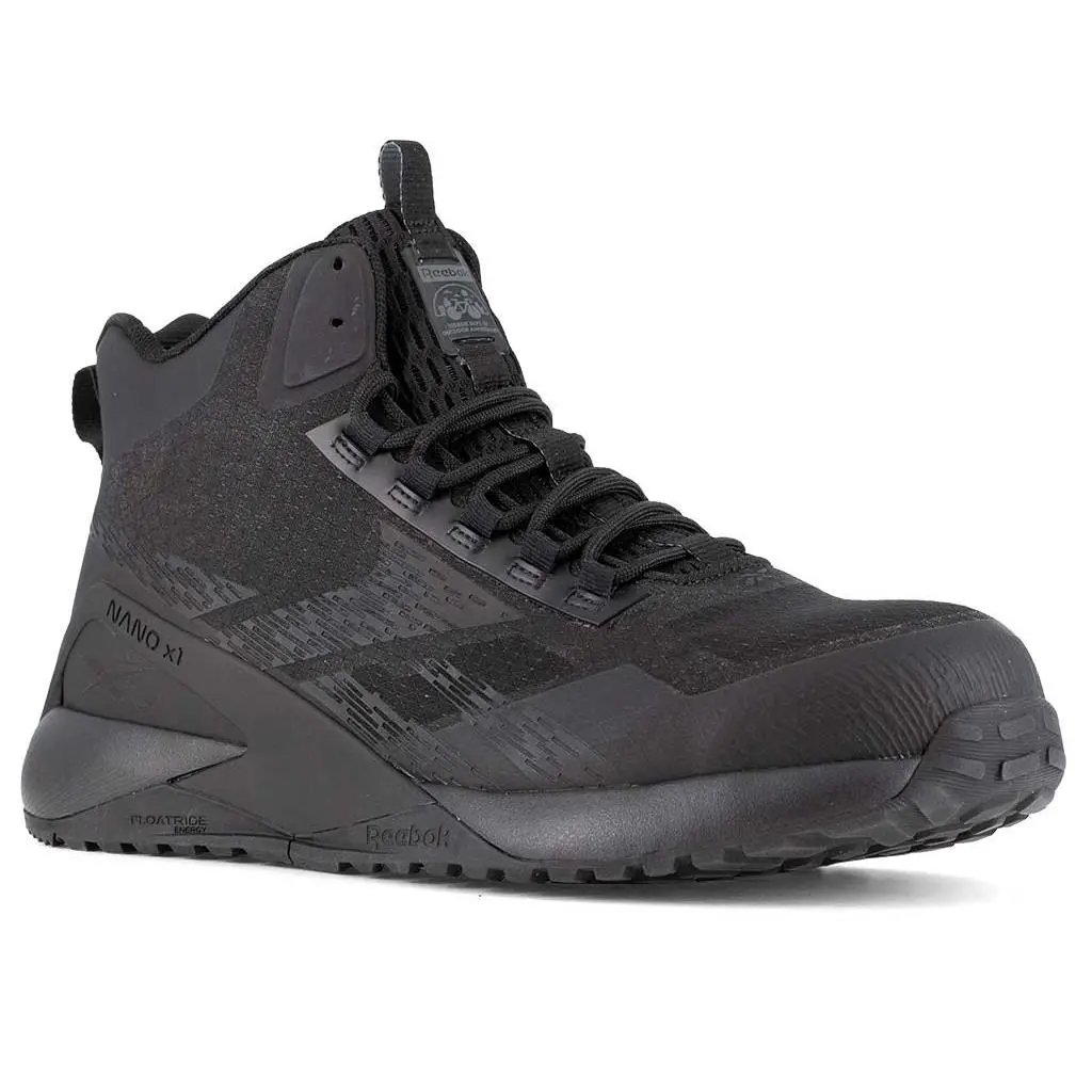 Reebok Work Women`s Nano X1 Adventure High Top CT EH SR - Black