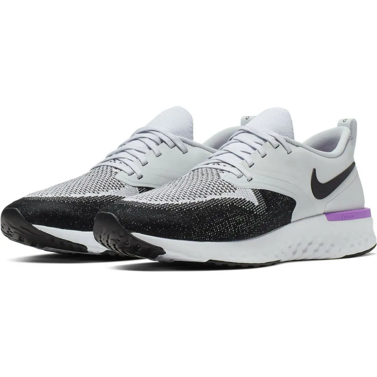 Nike shoes - Nike Odyssey React - Odyssey React - AH1015 - PURE PLATINUM / BLACK-WHITE, Manufacturer: PURE PLATINUM / BLACK-WHITE 6