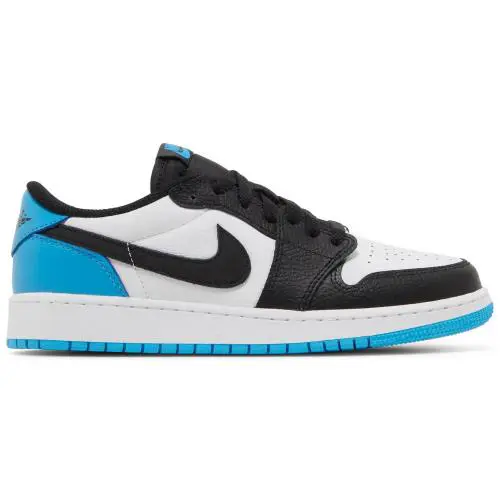 Grade School Youth Size Nike Air Jordan Retro 1 Low OG `unc` CZ0858 104 - Mocha/Black/White/Pink