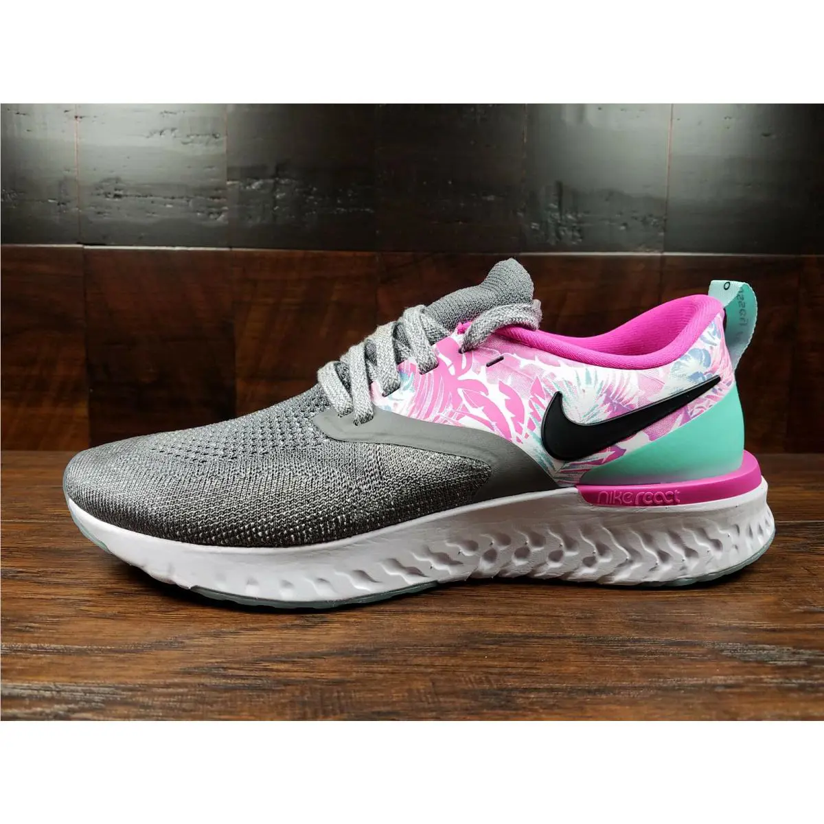 Nike shoes - Nike Odyssey React - Odyssey React - CI7578-001 - Gunsmoke / Light Fuchsia / Tropical 4